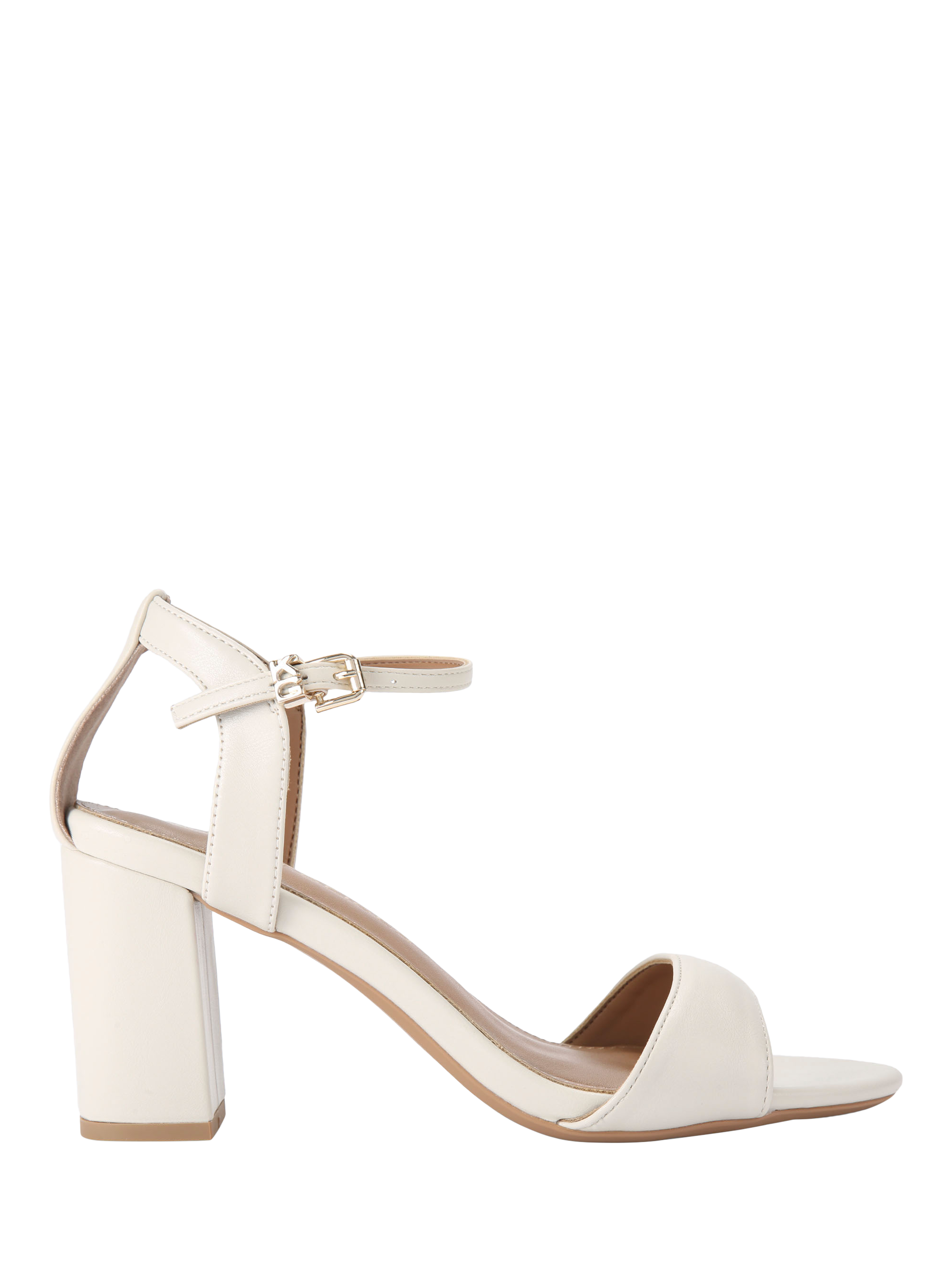 KG Kurt Geiger Fleur Platform Heel Sandals, Natural Putty