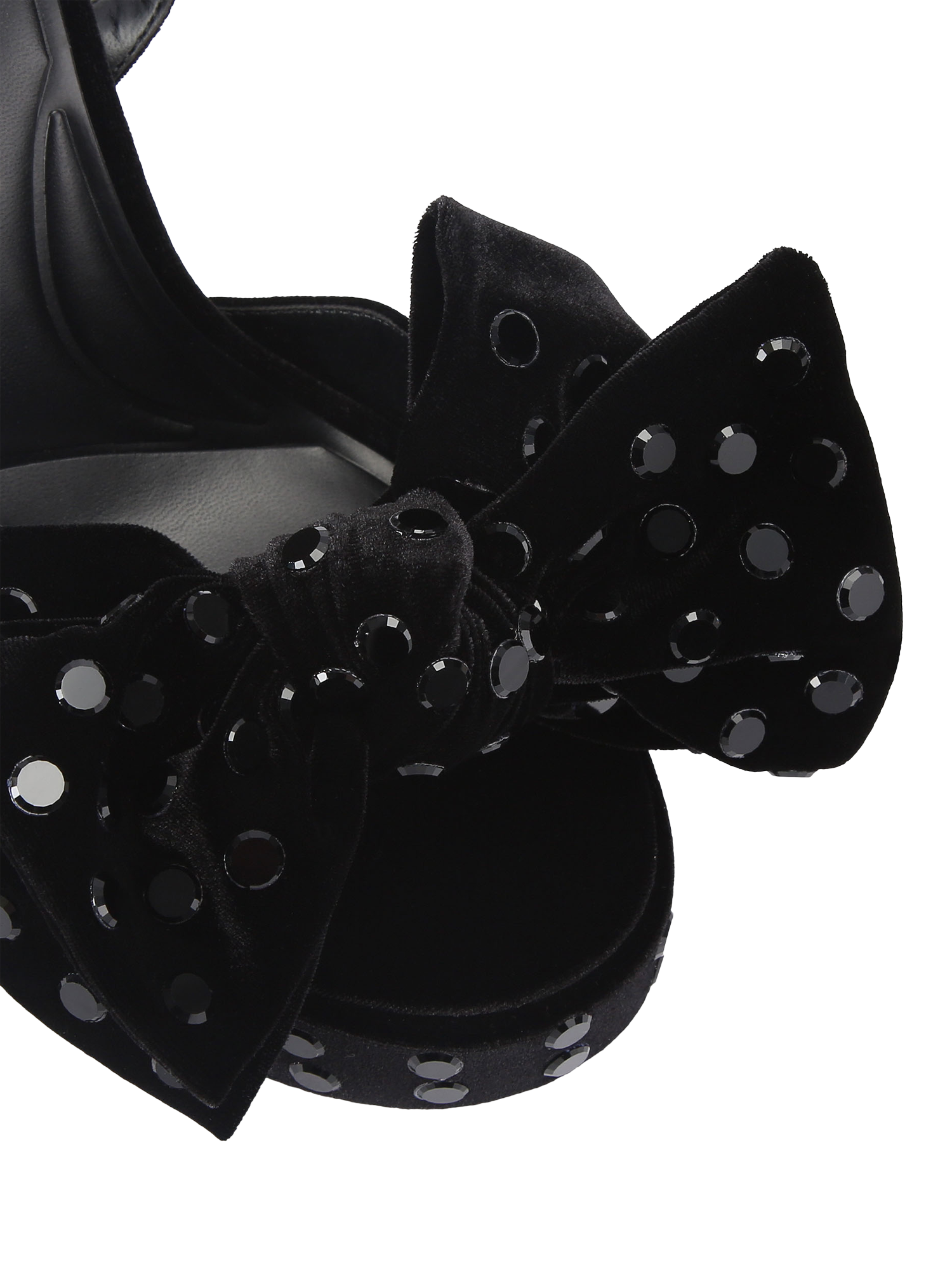 Product image 5 of 5, which shows KG Kurt Geiger Style Embellished Block Heel Sandals, Black, 3