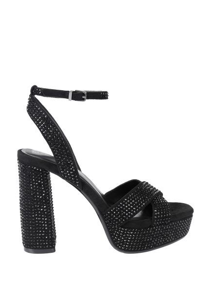 KG Kurt Geiger Silo Gem Embellished Platform Sandals, Black, Black