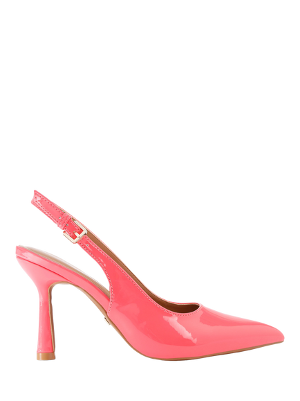 KG Kurt Geiger Adina Patent Slingback Court Shoes, Pink, Pink