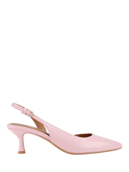 KG Kurt Geiger Aria Low2 Kitten Heel Court Shoes, Pink Mid, Pink Mid
