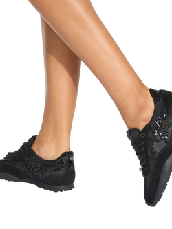 KG Kurt Geiger Lavender Suede Beaded Trainers - view 2, Black