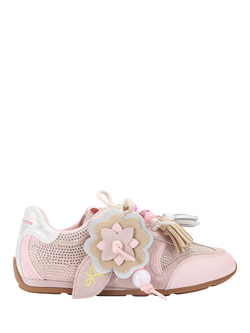KG Kurt Geiger Lennon Suede Embellished Trainers, Pink Multi Pink, Pink Multi Pink