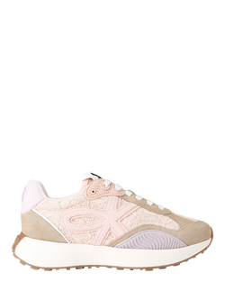 KG Kurt Geiger Lettie Canvas Embroidered Trainers, Pink/Multi