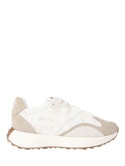 KG Kurt Geiger Lettie Canvas Embroidered Trainers, White/Multi