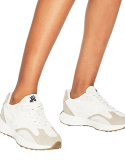 KG Kurt Geiger Lettie Canvas Embroidered Trainers - view 2, White/Multi