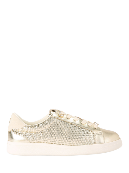 KG Kurt Geiger Liza Weave Trainers, Gold, Gold