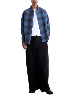 Topman Cotton Herringbone Trousers - view 2, Black