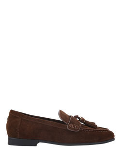KG Kurt Geiger Mardy Suede Loafers, Brown, Brown