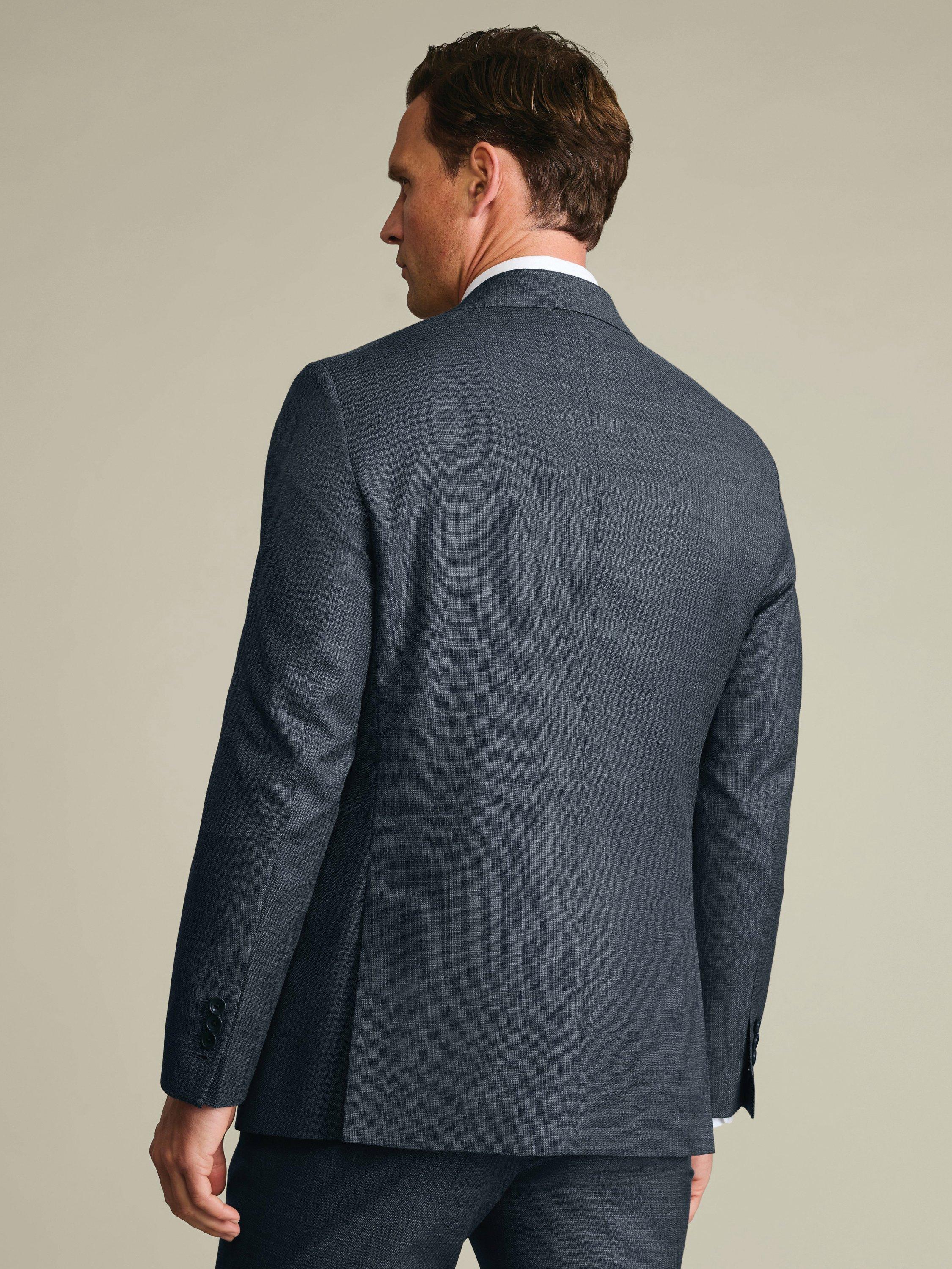 Product image 2 of 5, which shows Charles Tyrwhitt Slim Fit Single Breasted Suit Jacket, Graphite Grey, 36R