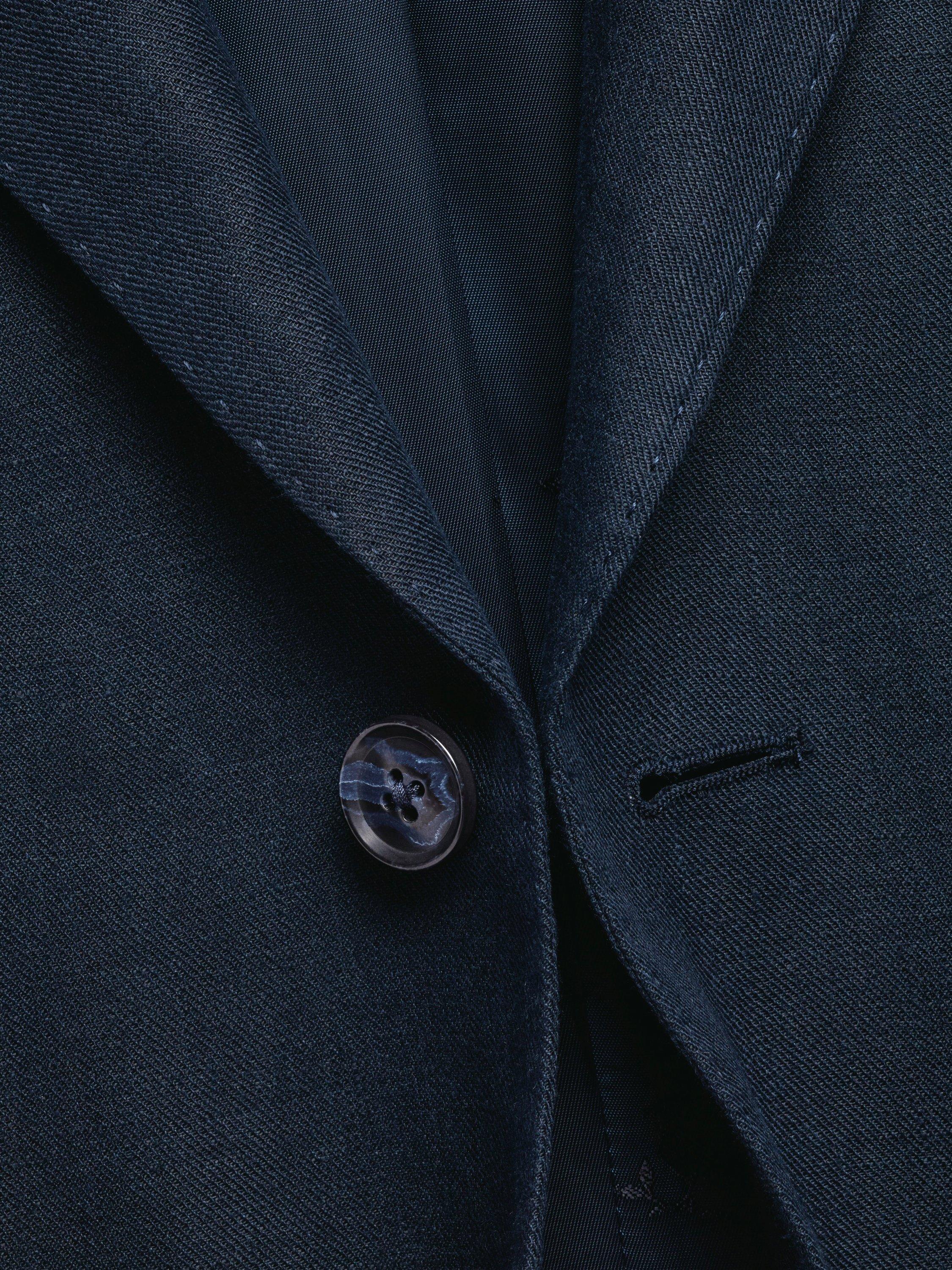 Product image 4 of 5, which shows Charles Tyrwhitt Regular Fit Linen Suit Jacket, Navy, 36R