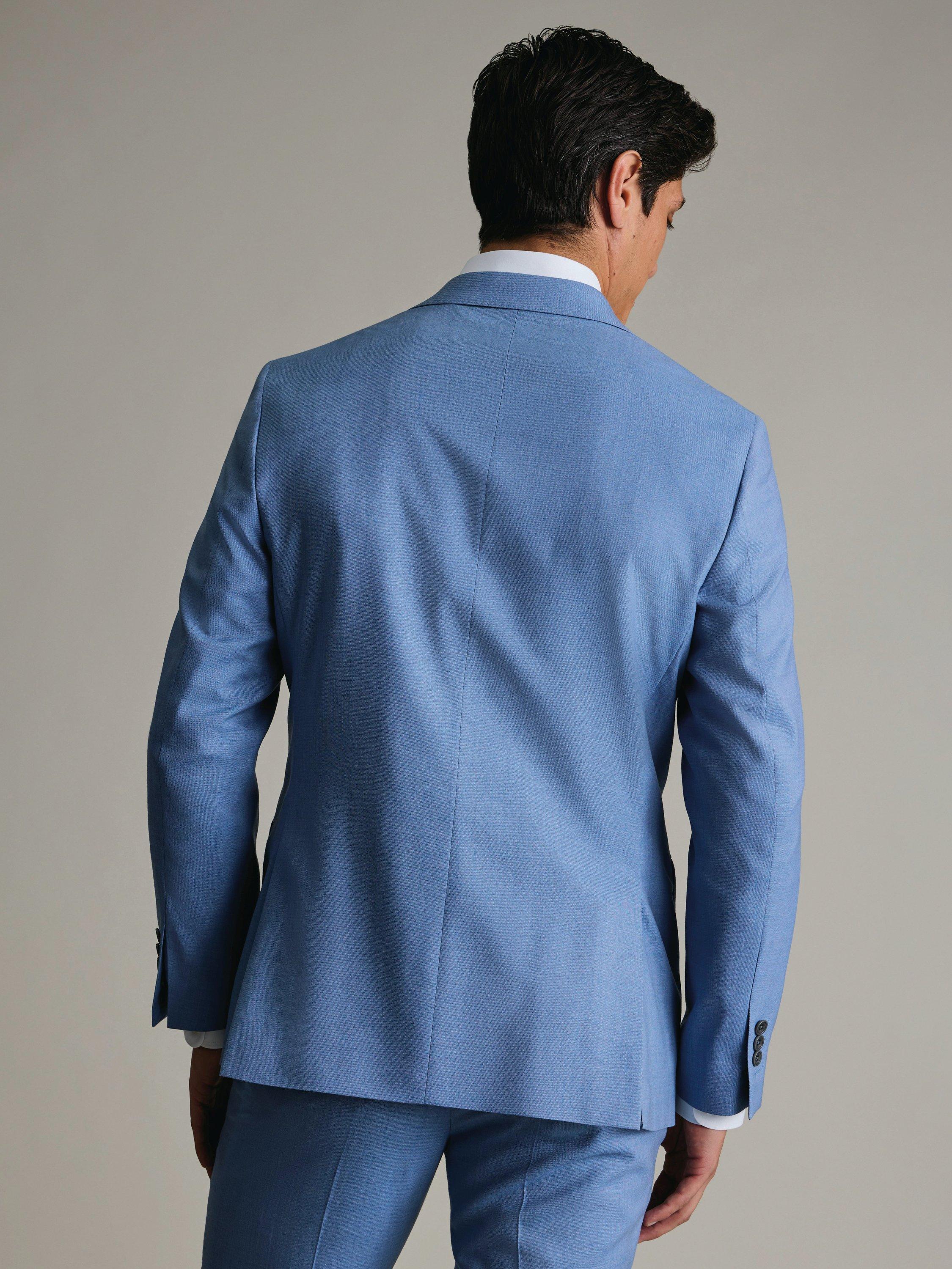 Product image 2 of 5, which shows Charles Tyrwhitt Slim Fit Wool Suit Jacket, Light Blue, 36R