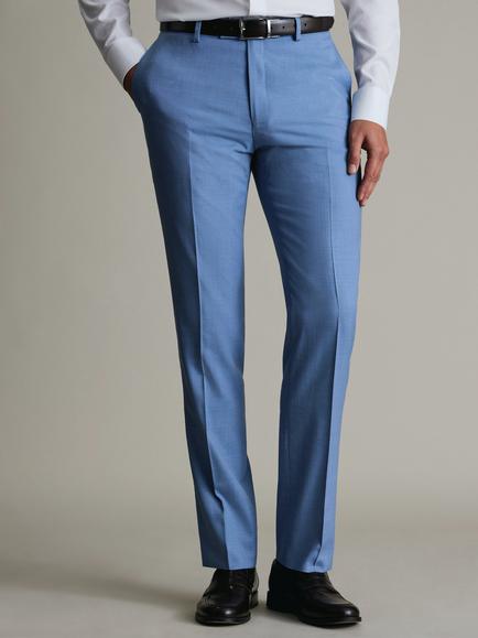 Charles Tyrwhitt Slim Fit Wool Suit Trousers, Light Blue, Light Blue