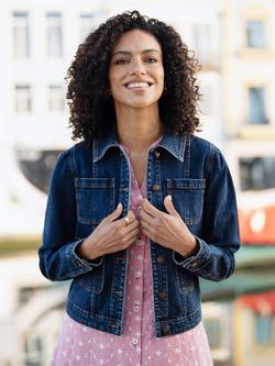 Yumi Stretch Denim Jacket, Blue, Blue