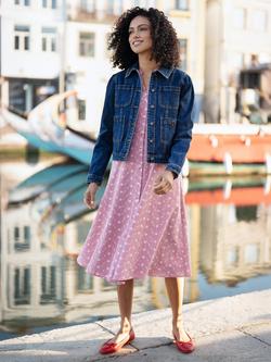 Yumi Stretch Denim Jacket, Blue - view 2, Blue