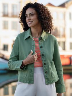 Yumi Utility Canvas Jacket - view 2, Green