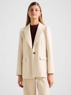 Forever New Oaklyn Single Breasted Blazer, Neutral, Neutral
