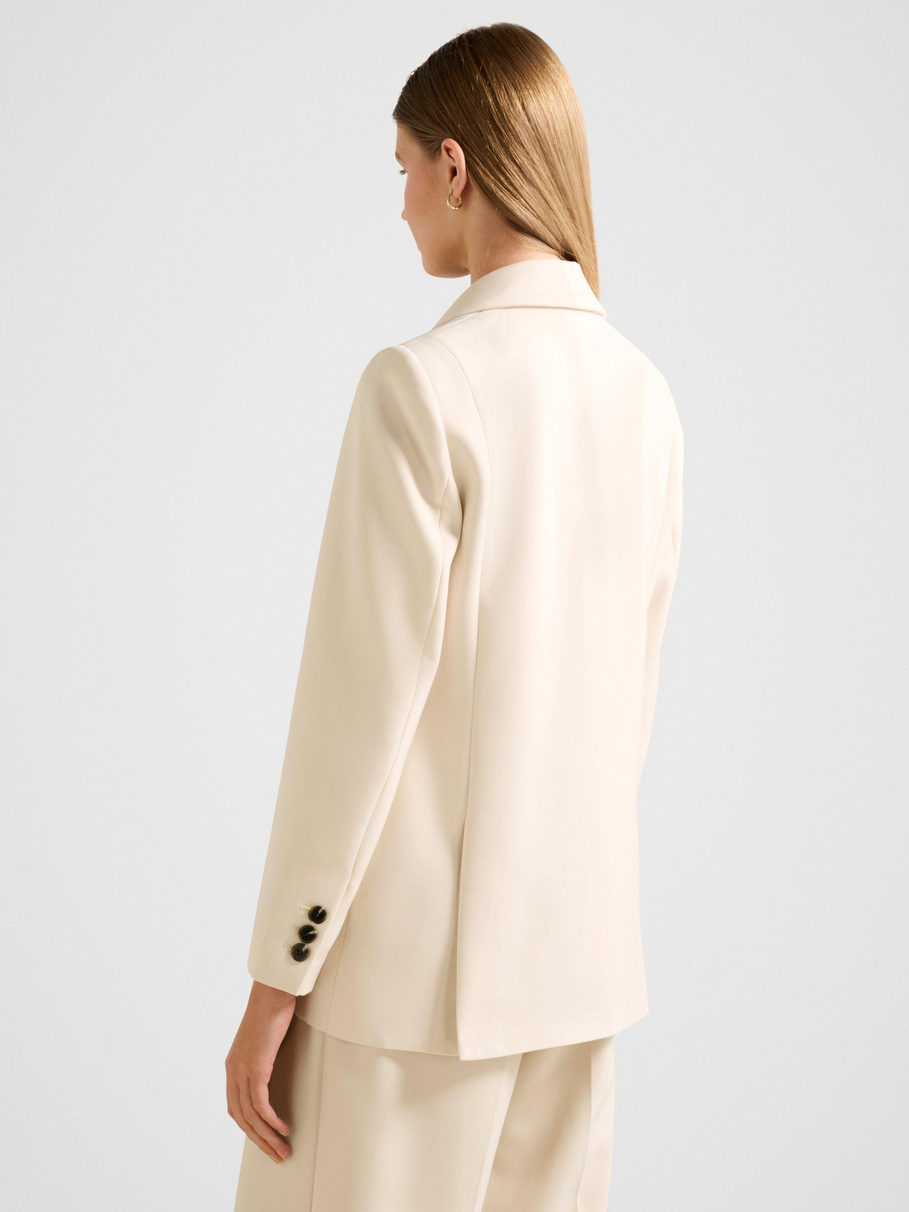 Product image 2 of 5, which shows Forever New Oaklyn Single Breasted Blazer, Neutral, 4