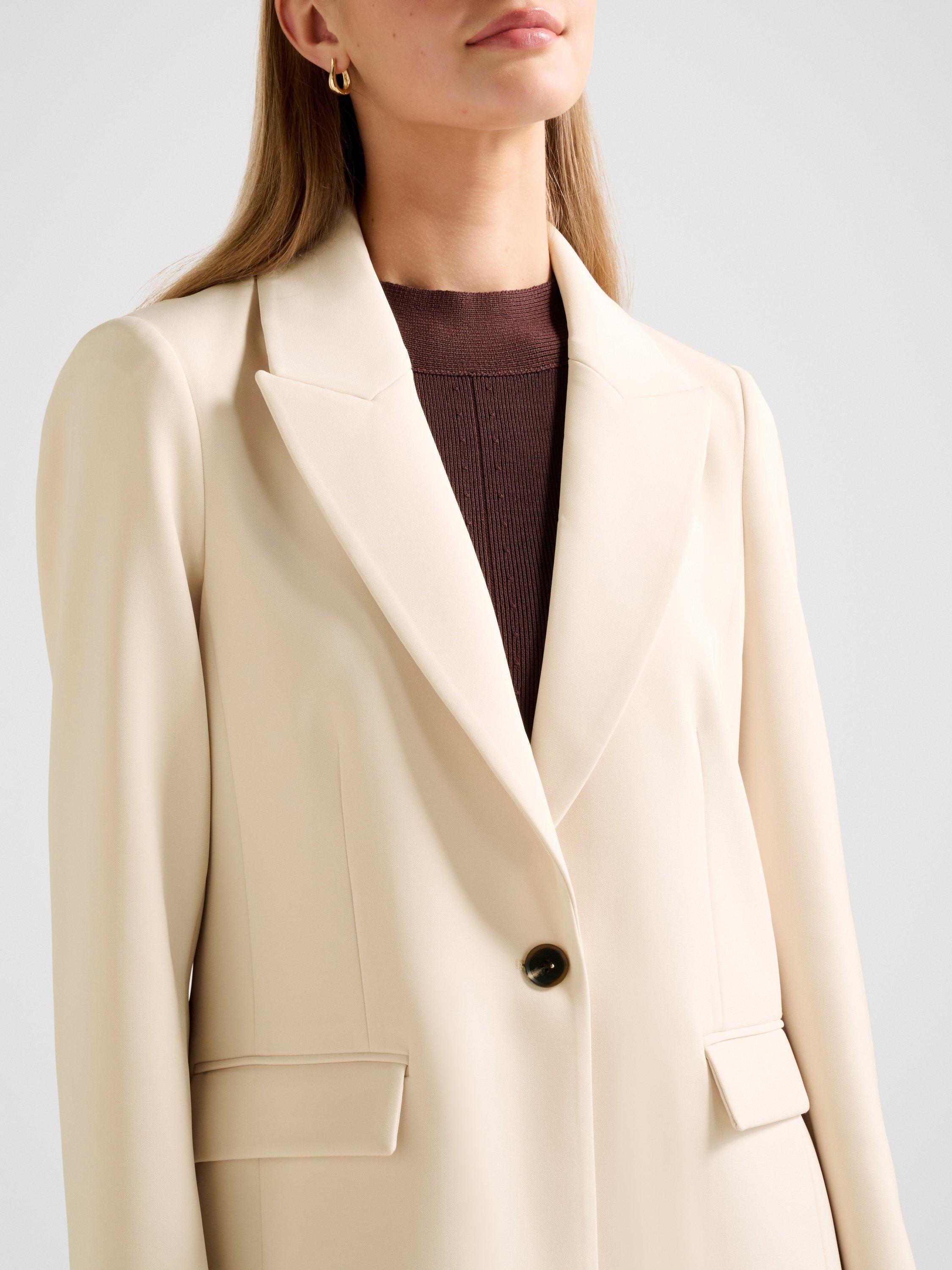 Product image 4 of 5, which shows Forever New Oaklyn Single Breasted Blazer, Neutral, 4