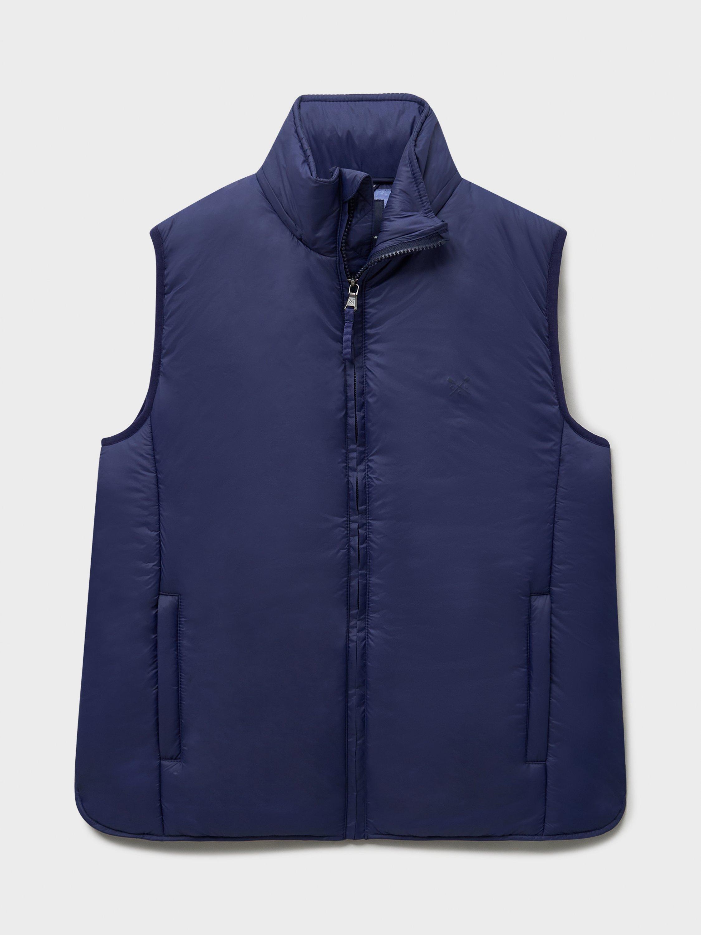 Product image 5 of 5, which shows Crew Clothing Featherweight Padded Gilet, Navy, 10