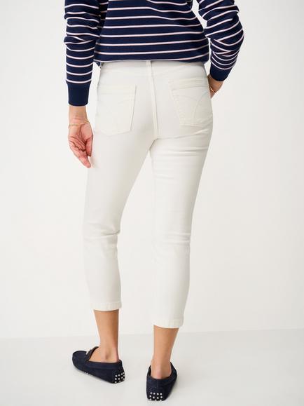 Crew Clothing Slim Fit Cropped Jeans - view 2, White