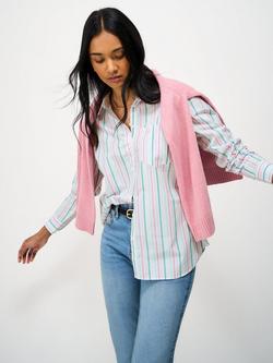 Crew Clothing Stripe Poplin Shirt, Multi, Multi