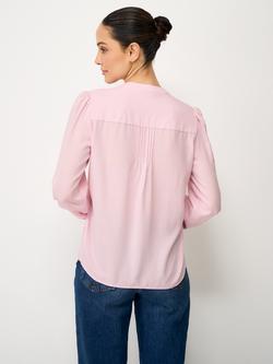 Crew Clothing Abigail Pintuck Shirt, Pastel Pink - view 2, Pastel Pink