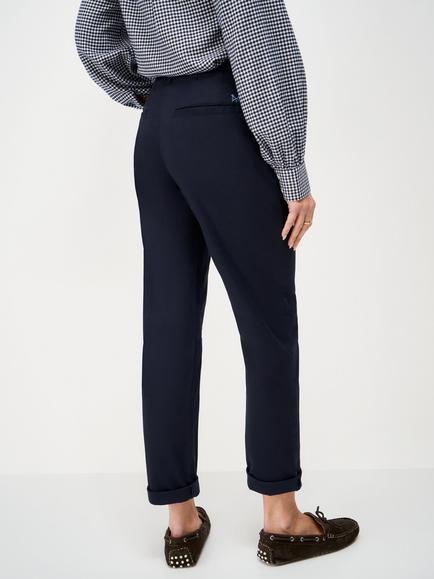 Crew Clothing Garment Washed Chinos - view 2, Dark Blue