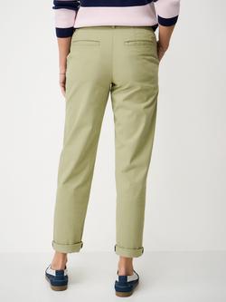 Crew Clothing Garment Washed Chinos - view 2, Olive Green