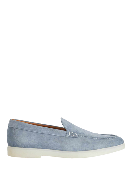 Dune London Boltman Suede Casual Loafers, Blue