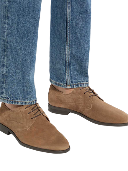Dune London Burtford Suede Oxford Shoes - view 2, Beige
