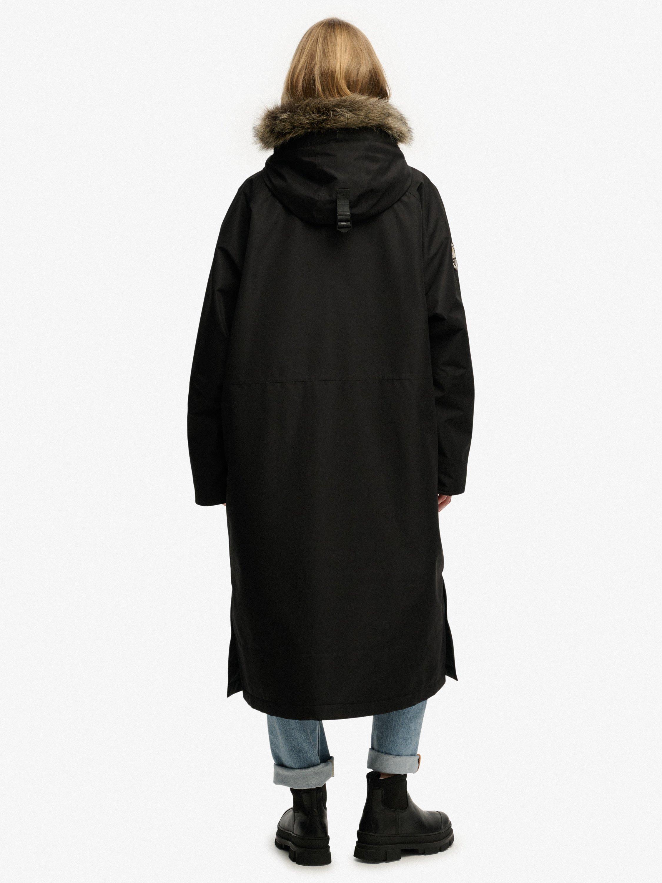 Product image 2 of 6, which shows Superdry Everest Coat, Jet Black, One Size
