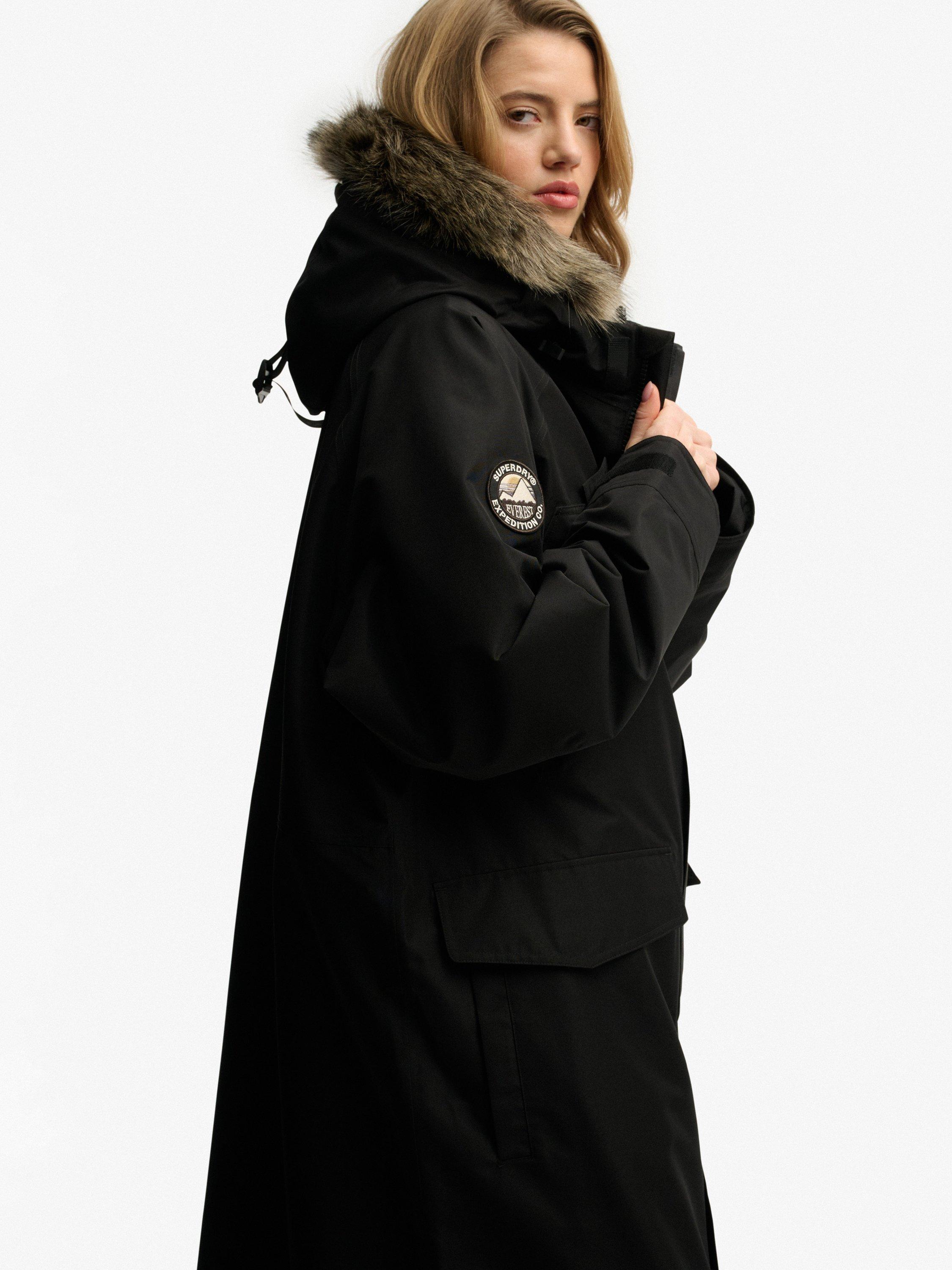 Product image 5 of 6, which shows Superdry Everest Coat, Jet Black, One Size