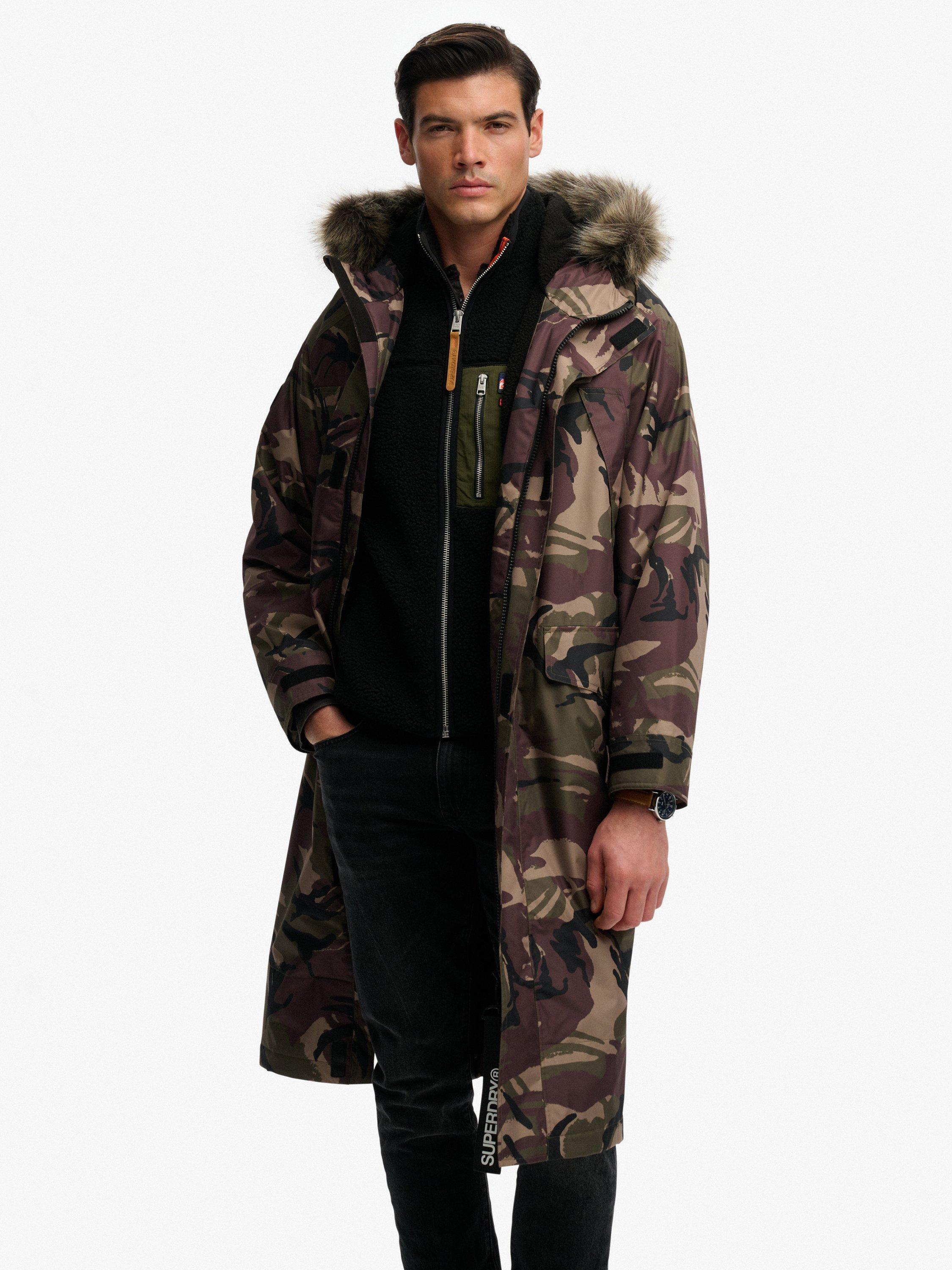 Product image 1 of 5, which shows Superdry Everest Camouflage Coat, Multi, One Size