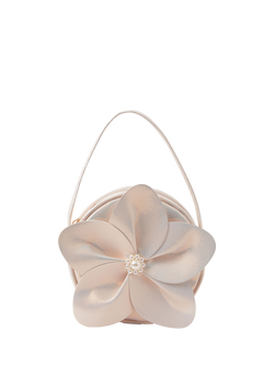 Angels by Accessorize Kids' Flower Applique Bag, Gold, Gold