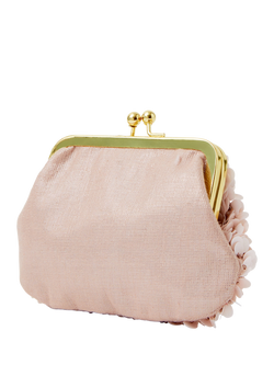 Angels by Accessorize Kids' Beaded Petal Clip Frame Bag - view 2, Pink