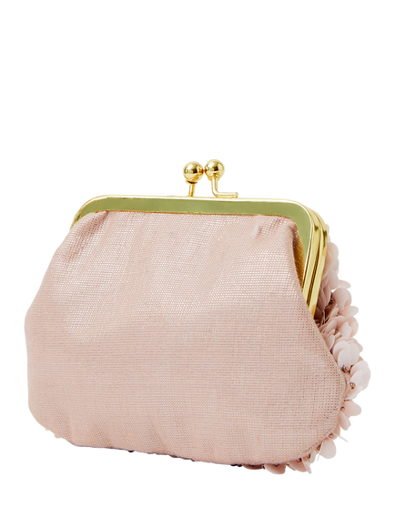 Angels by Accessorize Kids' Beaded Petal Clip Frame Bag - view 2, Pink