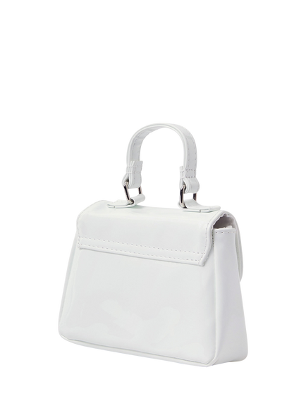 Angels by Accessorize Kids' Glitter Bloom Patent Bag, Ivory - view 2, Ivory