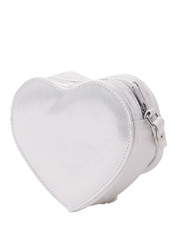 Angels by Accessorize Kids' Floral Heart Bag, Ivory - view 2, Ivory