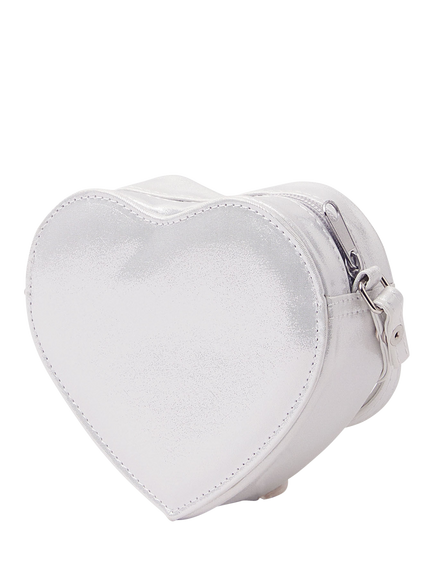 Angels by Accessorize Kids' Floral Heart Bag, Ivory - view 2, Ivory