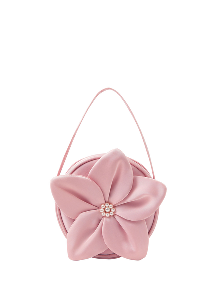 Angels by Accessorize Kids' Flower Applique Bag, Pink, Pink