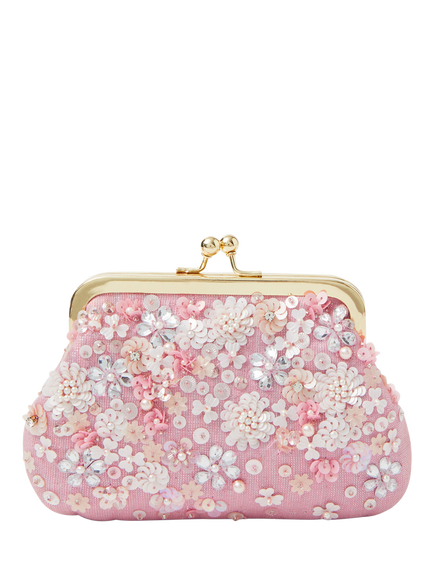 Angels by Accessorize Kids' Multi Flower Clip Frame Bag, Pink, Pink
