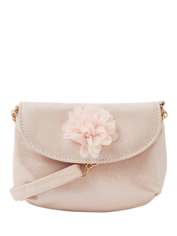 Angels by Accessorize Kids' Pebbled Flower Bag, Pink, Pink