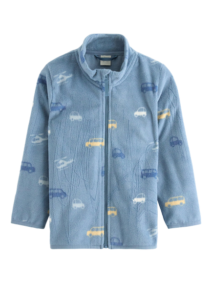Lindex Baby Outdoor Zipped Jacket, Dusty Blue, Dusty Blue