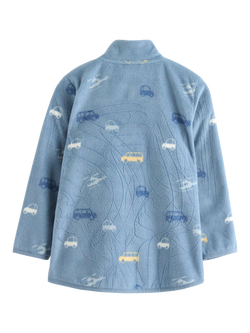 Lindex Baby Outdoor Zipped Jacket, Dusty Blue - view 2, Dusty Blue