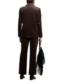 SISLEY Corduroy Velvet Jacket, Dark Brown - view 2, Dark Brown