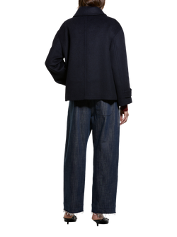 SISLEY Oversized Double Breasted Peacoat, Night Blue - view 2, Night Blue