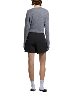 SISLEY Flap Pocket Wrap Shorts, Black - view 2, Black