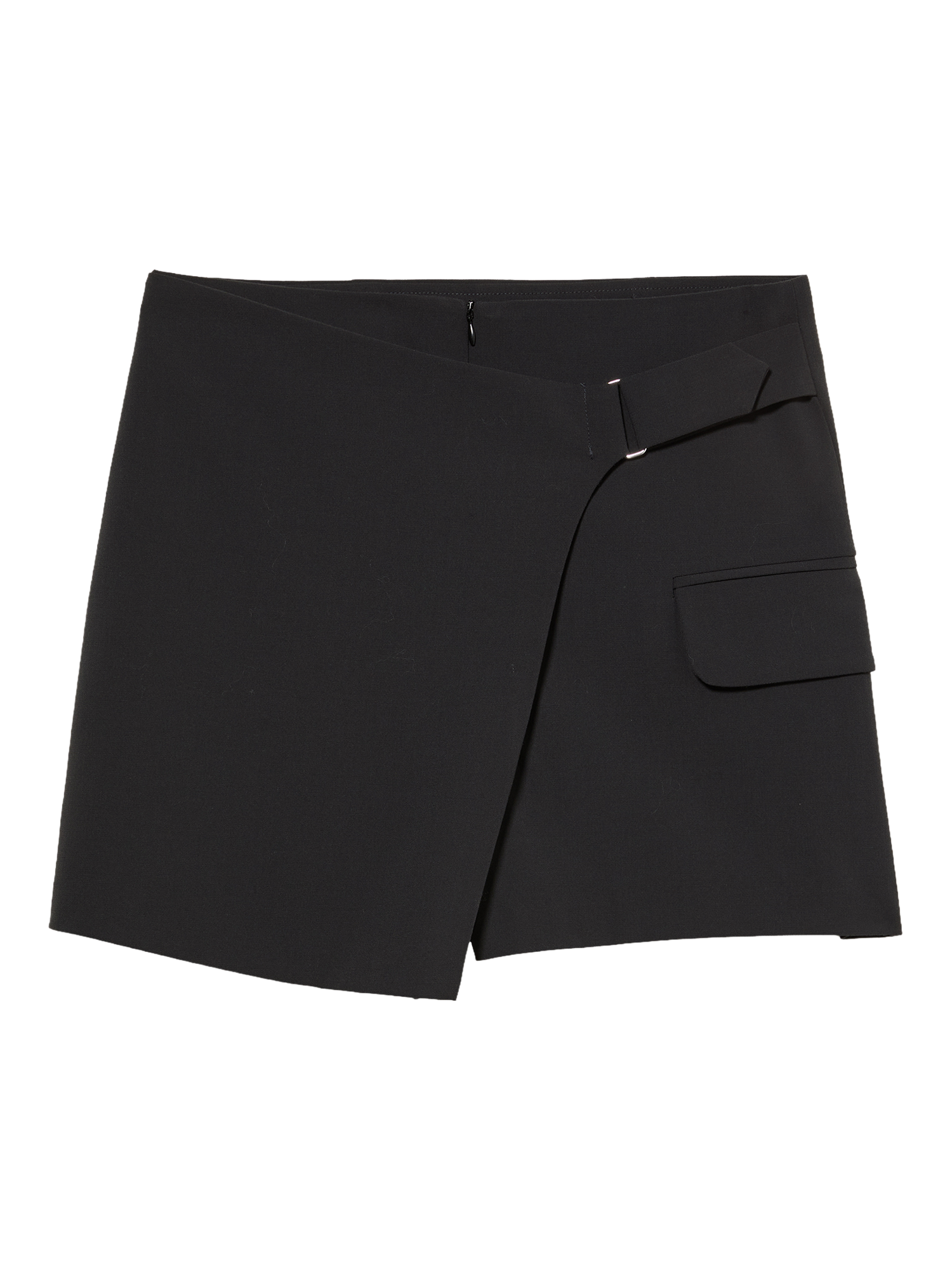 Product image 4 of 5, which shows SISLEY Flap Pocket Wrap Shorts, Black, 8