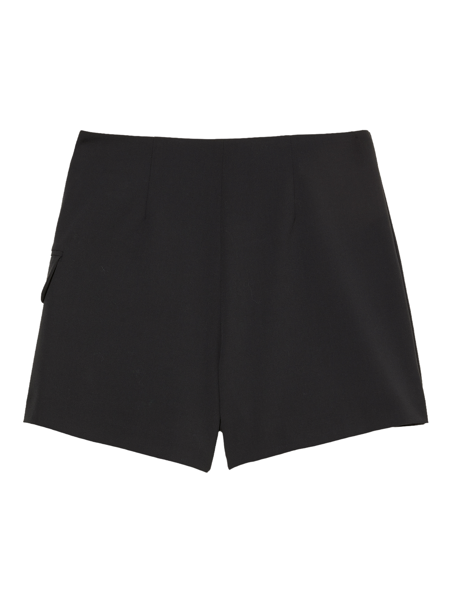 Product image 5 of 5, which shows SISLEY Flap Pocket Wrap Shorts, Black, 8